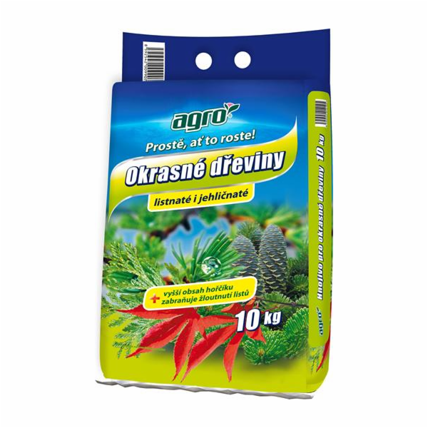 Hnojivo Agro  pro okrasné dřeviny 10 kg pytel