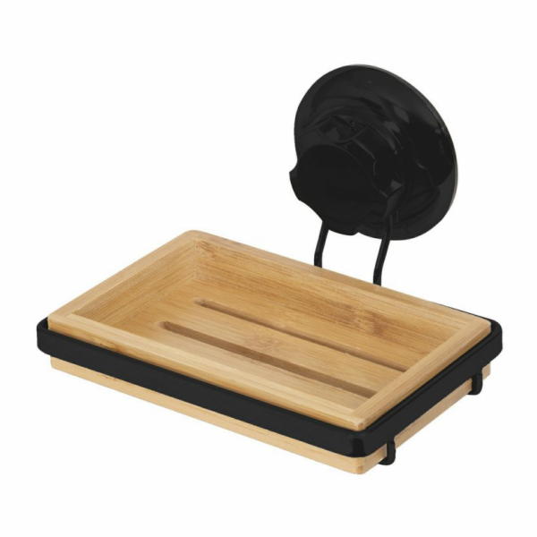 Držák na mýdlo BAMBOO BLACK s přísavkou