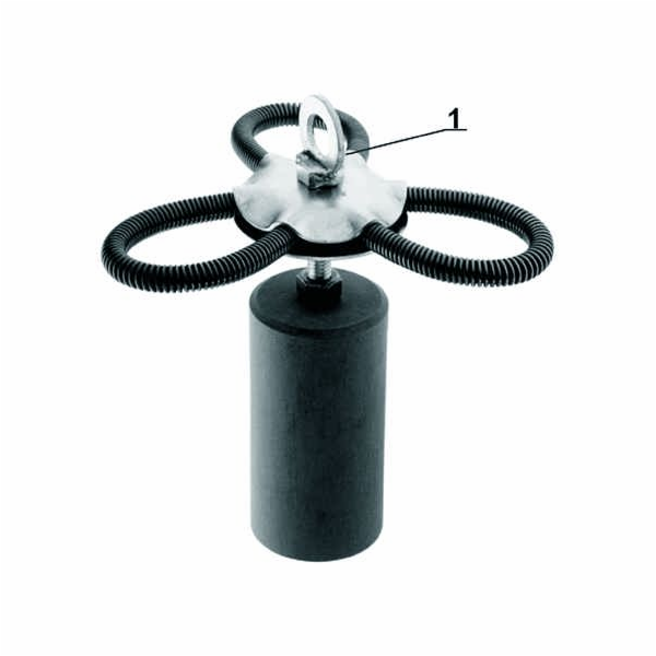 Strojek kominický M8 150 mm se závažím - 3 pružiny