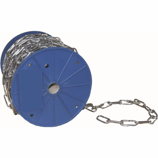 Řetěz svařovaný 4x38mm nezkoušený dlouhé oko