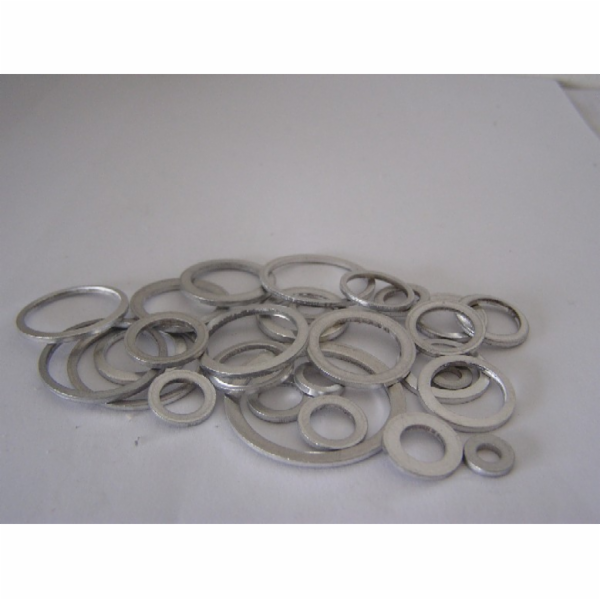 Těsnění kroužek hliníkový 30 ks-různé velikosti