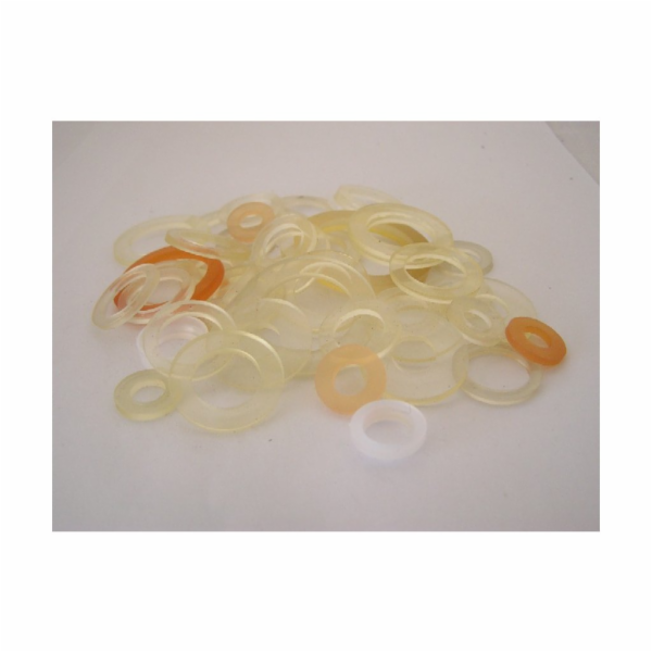 Těsnění kroužek plast 15 ks-různé velikosti