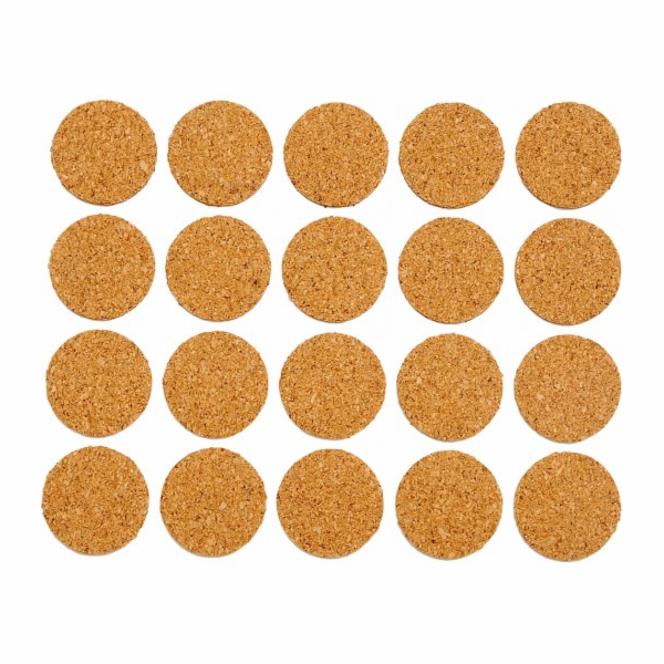 Chrániče samolepící 20 mm korek-20 ks