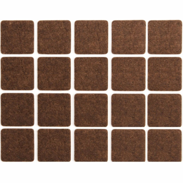 Chrániče samolepící filcové 20x20 mm-20 ks