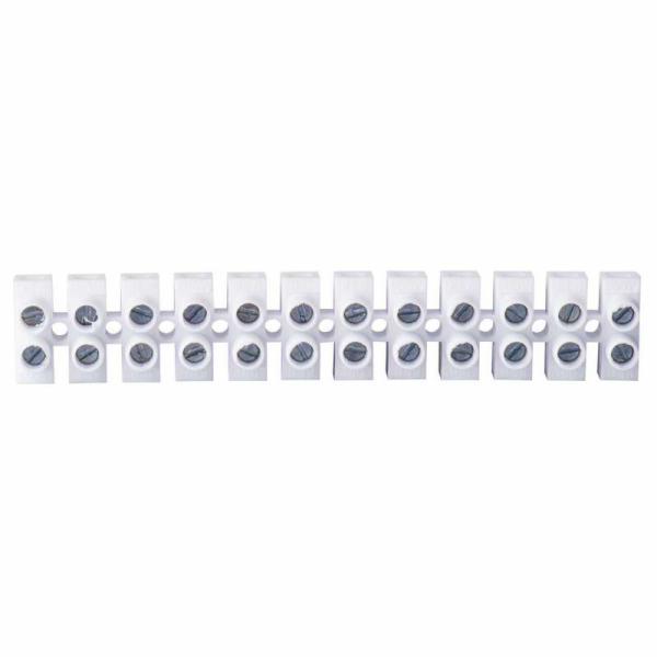 Svorkovnice - čokoláda elektrikářská 12x4,0mm(32A) bílá