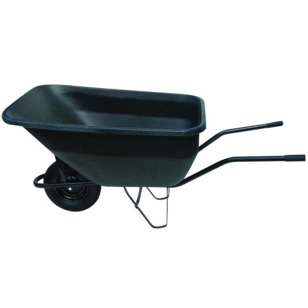 Kolečko zahradní 180 l plné kolo, korba plast, 100 Kg