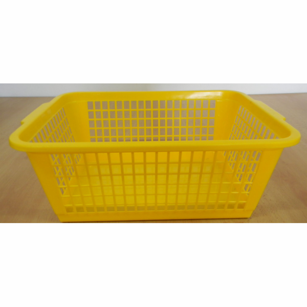 Košík 37,4x26x14,6 cm plast žlutý