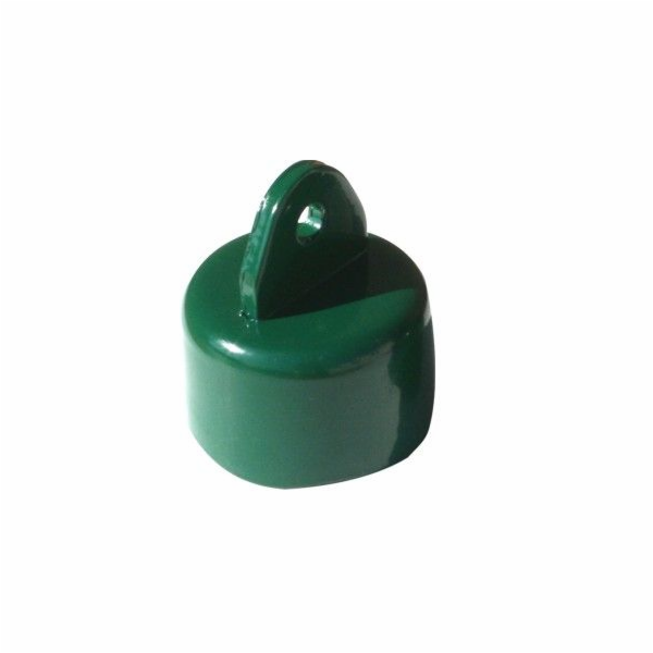 Krytka - hlavice na sloupek kovová 42 mm RAL6005