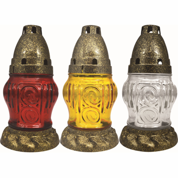 Svíčka hřbitovní 40 g/16 cm sklo