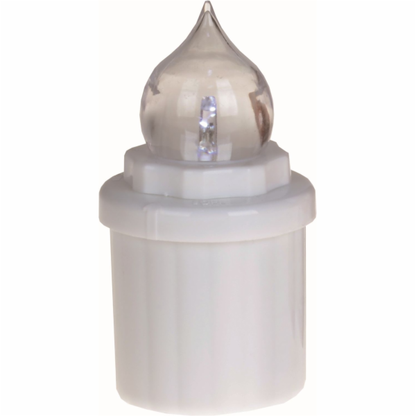 Svíčka hřbitovní elektrická 10 cm bílá