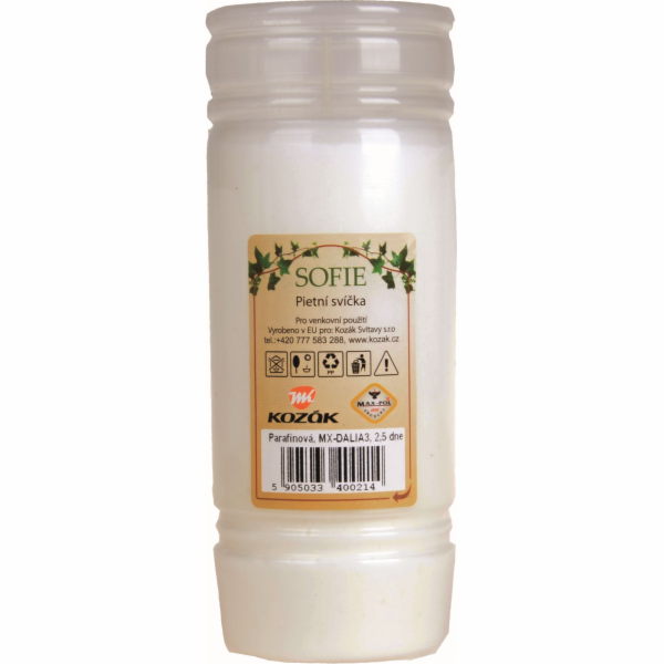 Svíčka parafín 190 g/14,5 cm