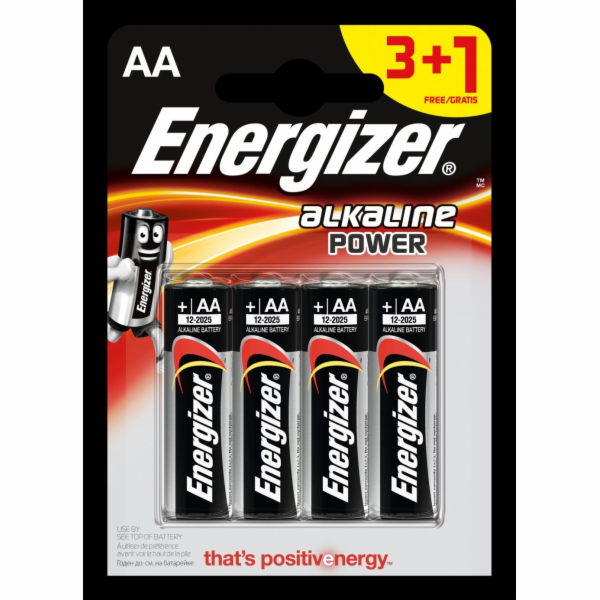 Baterie tužková alkalická Energizer Power / blistr