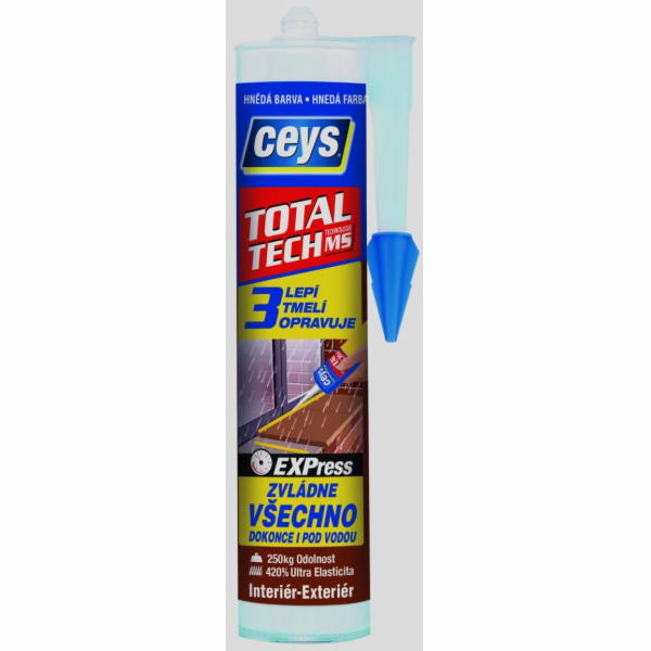 Lepidlo tmel TOTAL TECH Ceys express hnědý 290 ml