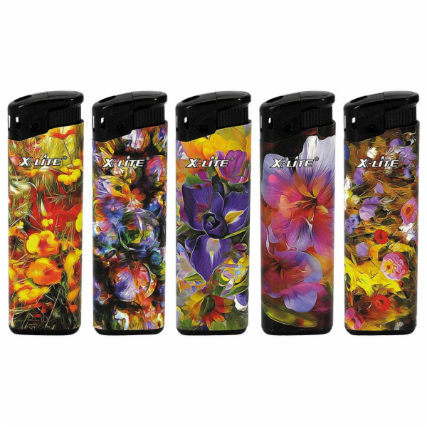 Zapalovač piezo dekor Flowers