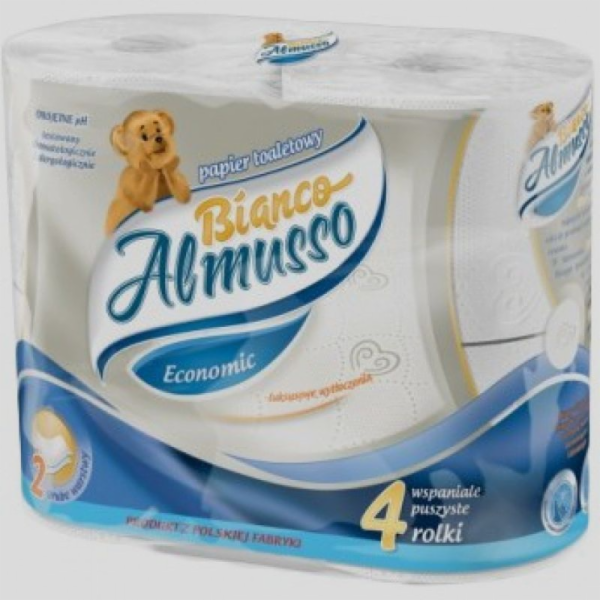 Papír toaletní 2 vrstvý Almusso Bianco
