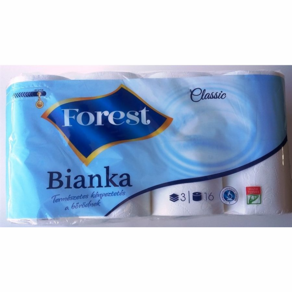 Papír toaletní 3 vrstvý Bianka Classic 16