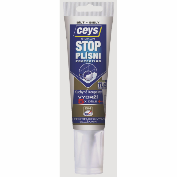Silikon stop plísni 125 ml bílý v tubě Ceys