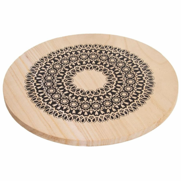 Podložka pod hrnec MANDALA 20 cm dřevo