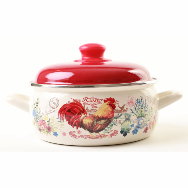 Hrnec KOHOUT 4,75 l/26 cm smalt s poklicí