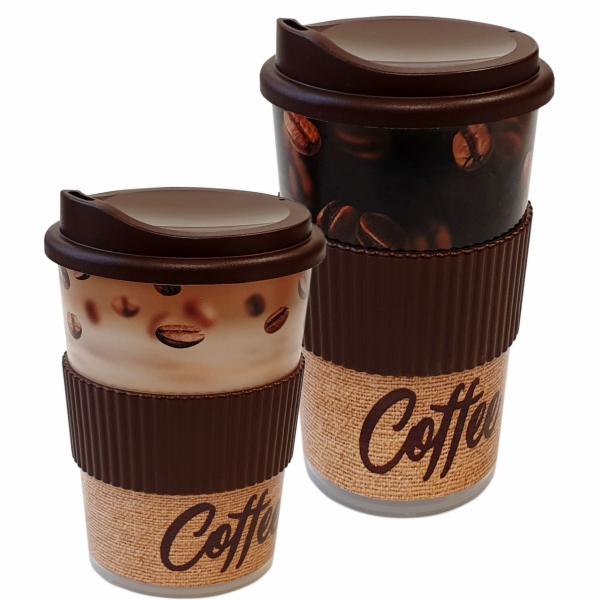 Kelímek 400 ml Coffee plast