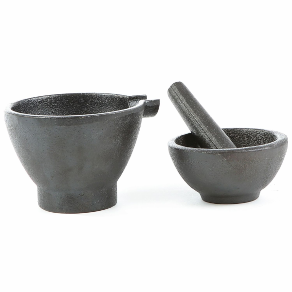 Hmoždíř 11 cm+miska 9,5 cm litina