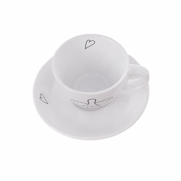 Hrnek 90 ml 2 ks + podšálek ANGEL keramika