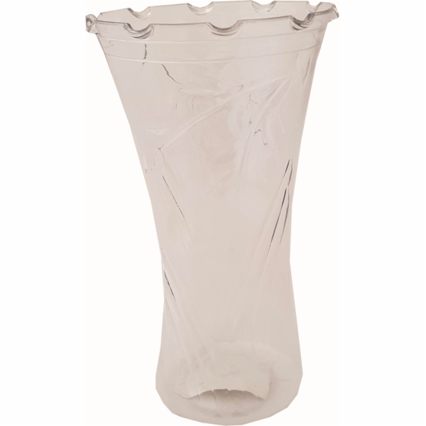 Váza 18,8x10,5 cm vzor plast