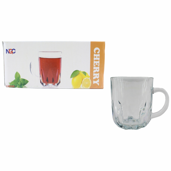 Sklenice s uchem 240 ml  Cherry 6 ks