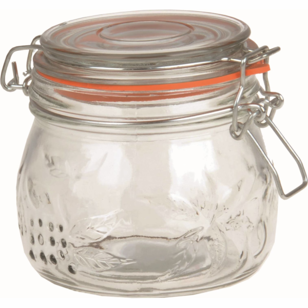 Dóza&nbsp;0,5&nbsp;l/11x10x10&nbsp;cm&nbsp;s&nbsp;patentním&nbsp;uzávěrem&nbsp;sklo