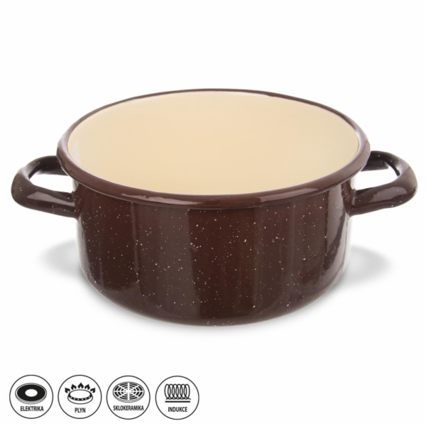Rendlík 1,5 l BROWN smalt 16 cm