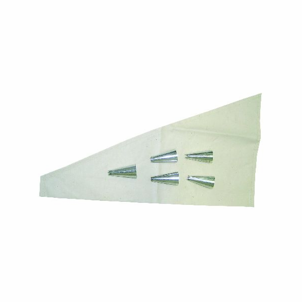 Sáček cukrářský bavlna 37 cm+zdobítka 5 ks