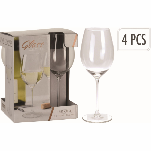 Sklenice na víno 410 ml 4 ks