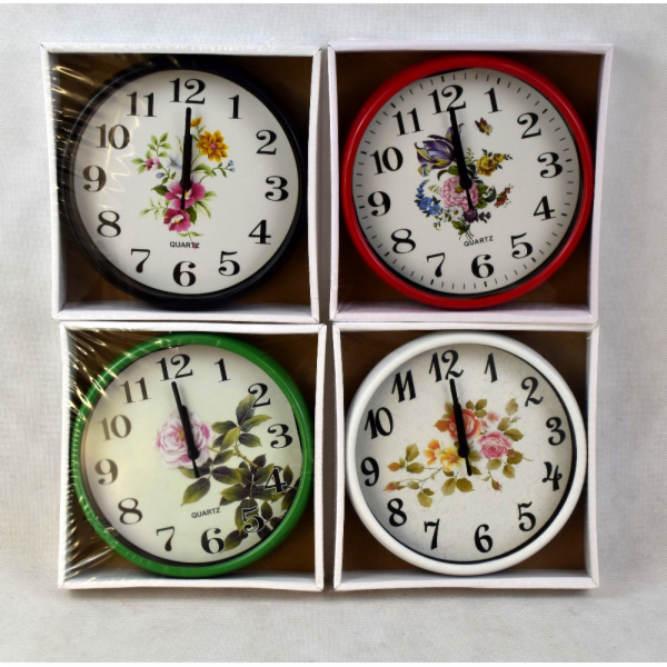 Hodiny nástěnné dekor 20 cm