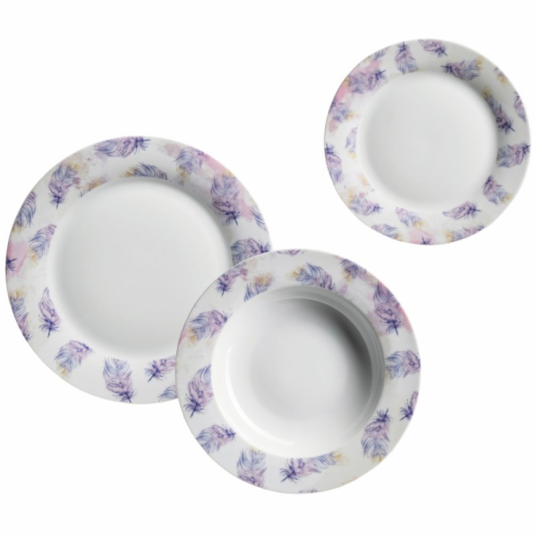 Souprava jídelní FEZA 18dílná porcelán