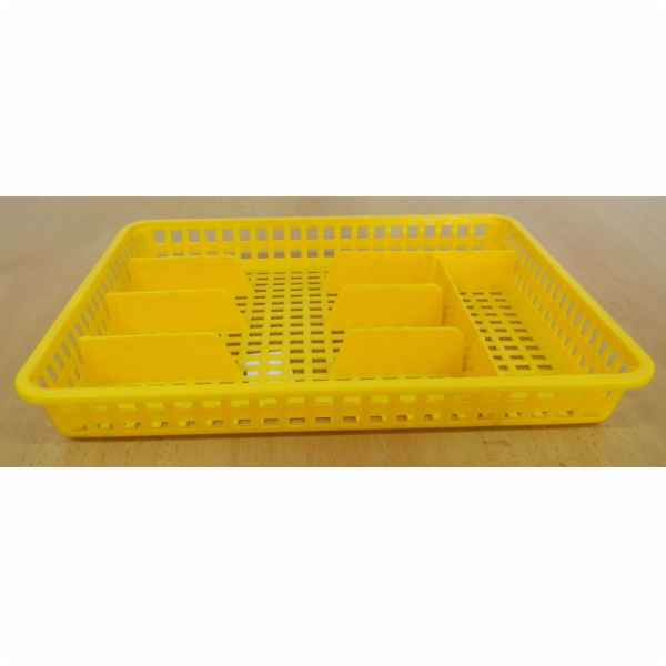 Příborník 34,5x25,5x4,5 cm plast žlutý