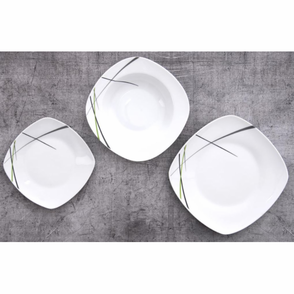 Talíře jídelní 18 dílné Green