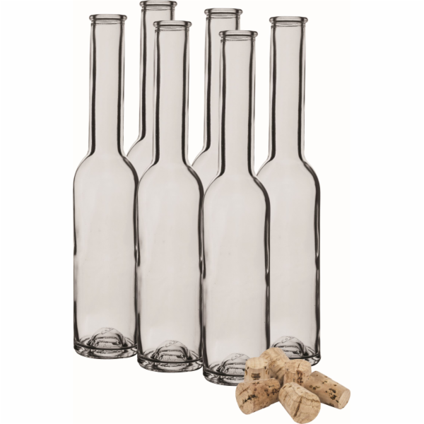Láhev 200 ml sklo s korkovým špuntem