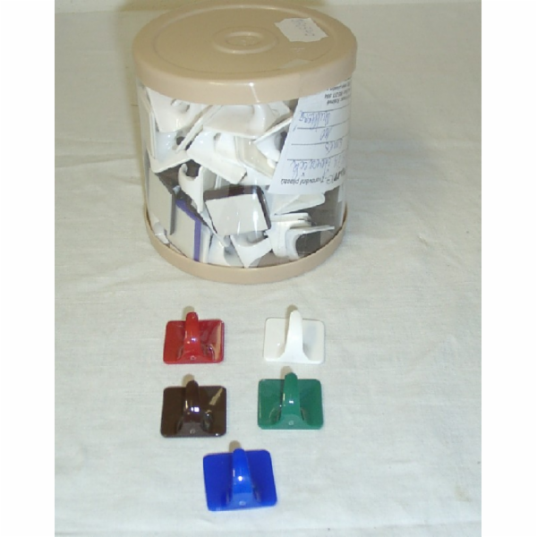 Háček&nbsp;samolepící&nbsp;malý&nbsp;čtverec&nbsp;kouřový