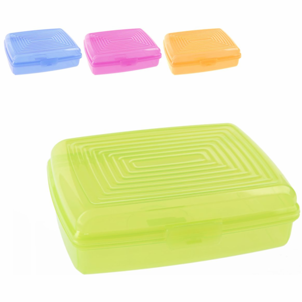 Krabička na svačinu 19,5x15,5x6,5cm plast