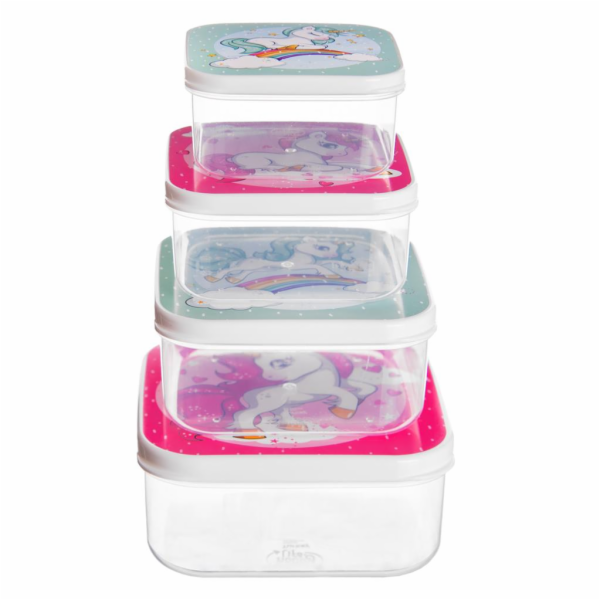 Krabička na svačinu 4 ks JEDNOROŽEC