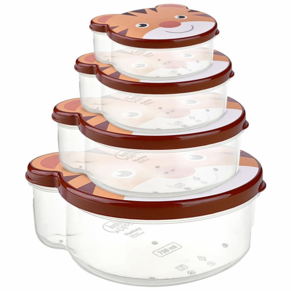 Krabička na svačinu 4 ks TYGR