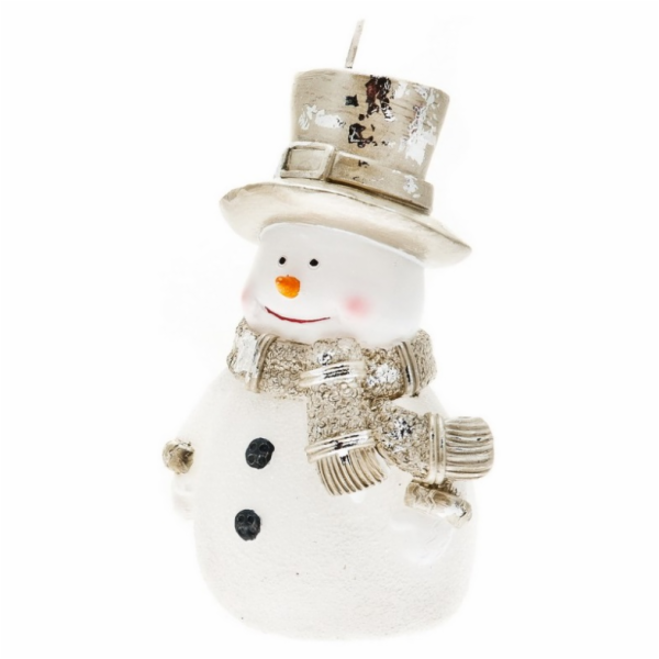 Svíčka SNĚHULÁK 13x9 cm