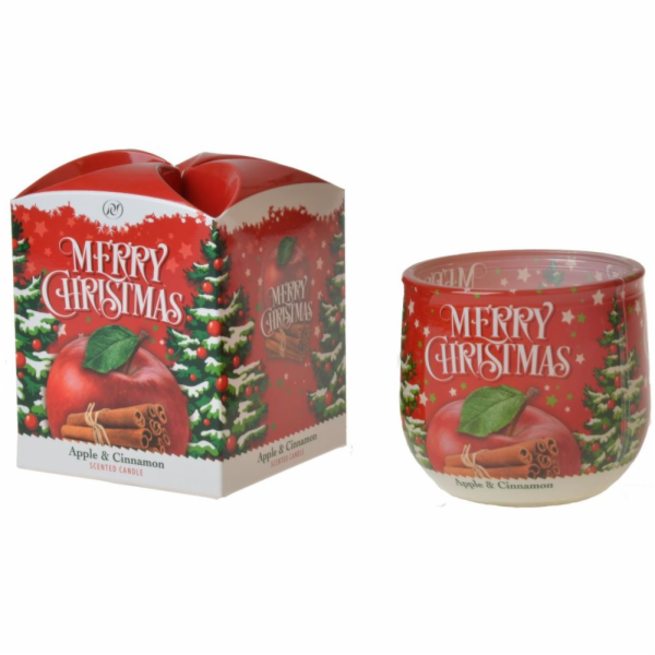 Svíčka vonná 100 g ve skle Merry Christmas