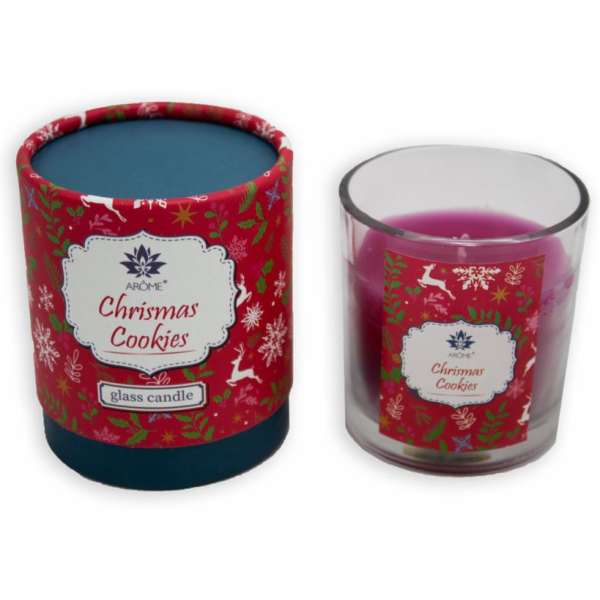 Svíčka vonná 120 g AROME Christmas cookies ve skleněné dóz