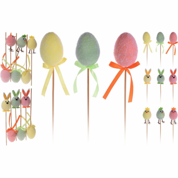 Zápich velikonoční 27x16x4 cm 6 ks mix druhů