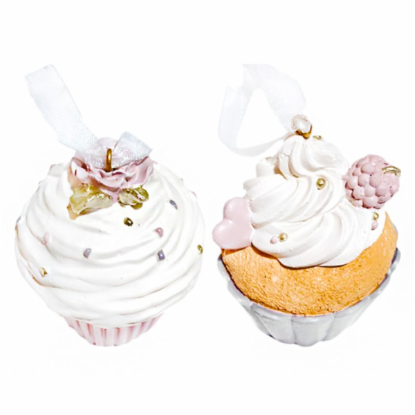 Ozdoba na stromeček DORTÍK s krémem 5x5 cm