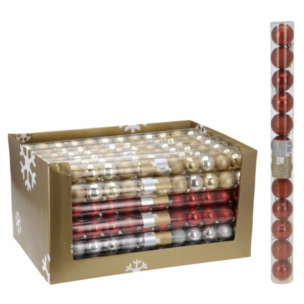 Ozdoba vánoční koule 12 ks 5 cm