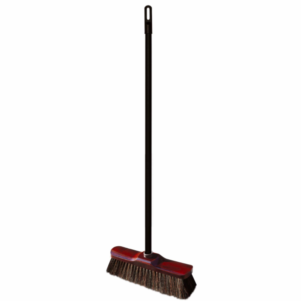 Smeták 28 cm přírodní štětina s násadou 120 cm