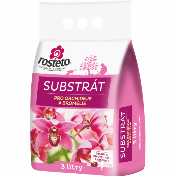 Substrát orchideje a bromélie Rosteto 3 l