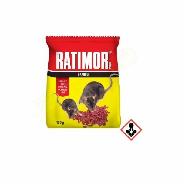 Ratimor Bromadiolon granule na krysy a potkany 150 g sáček
